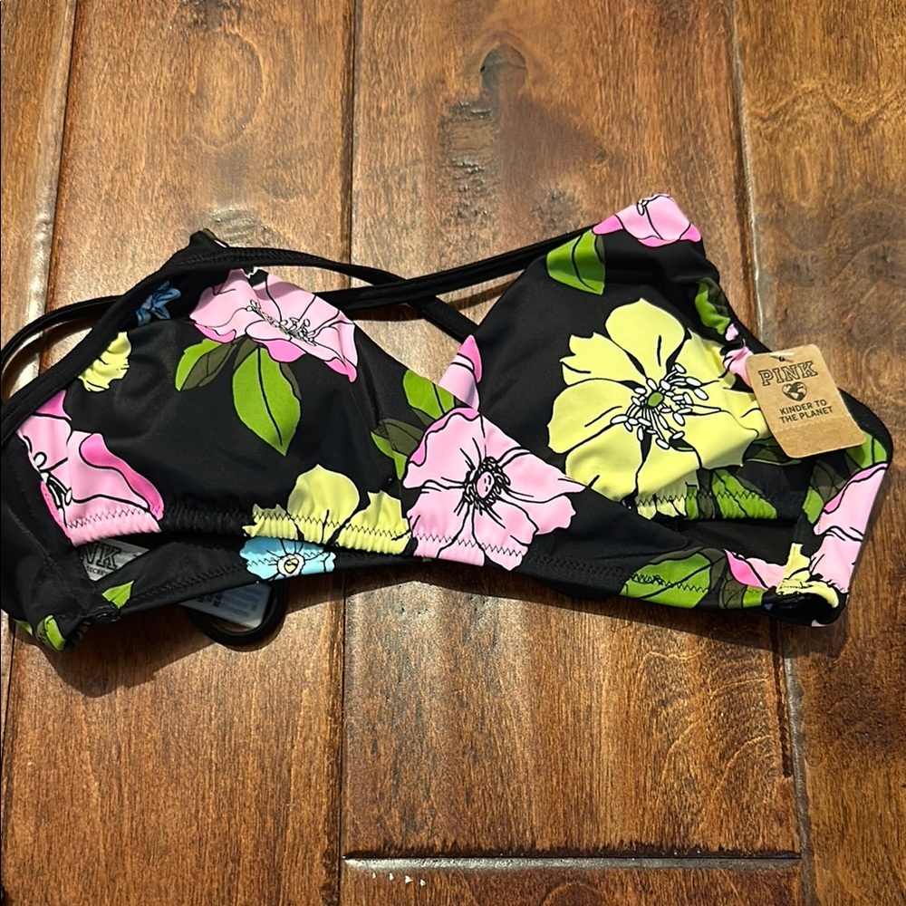 PINK Victoria's Secret Floral Women's Swim Top